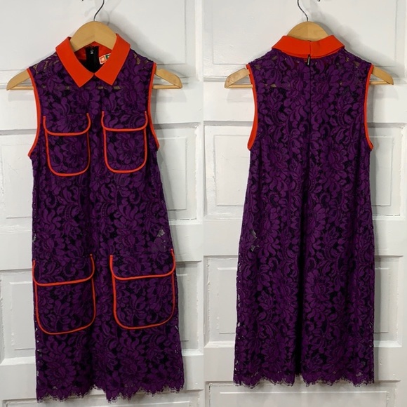MSGM Lace Patch Pocket Shift Dress EUC - Picture 2 of 8